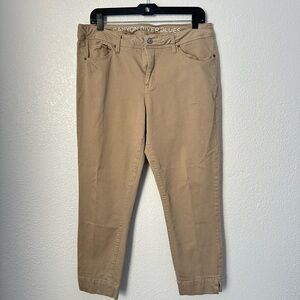 Canyon River Blues Pants Women’s 14 Tan Ankle Mid Rise Casual Pants
